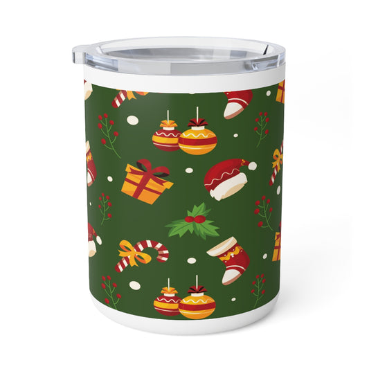 Merry Christmas Insulated Coffee Mug, 10oz