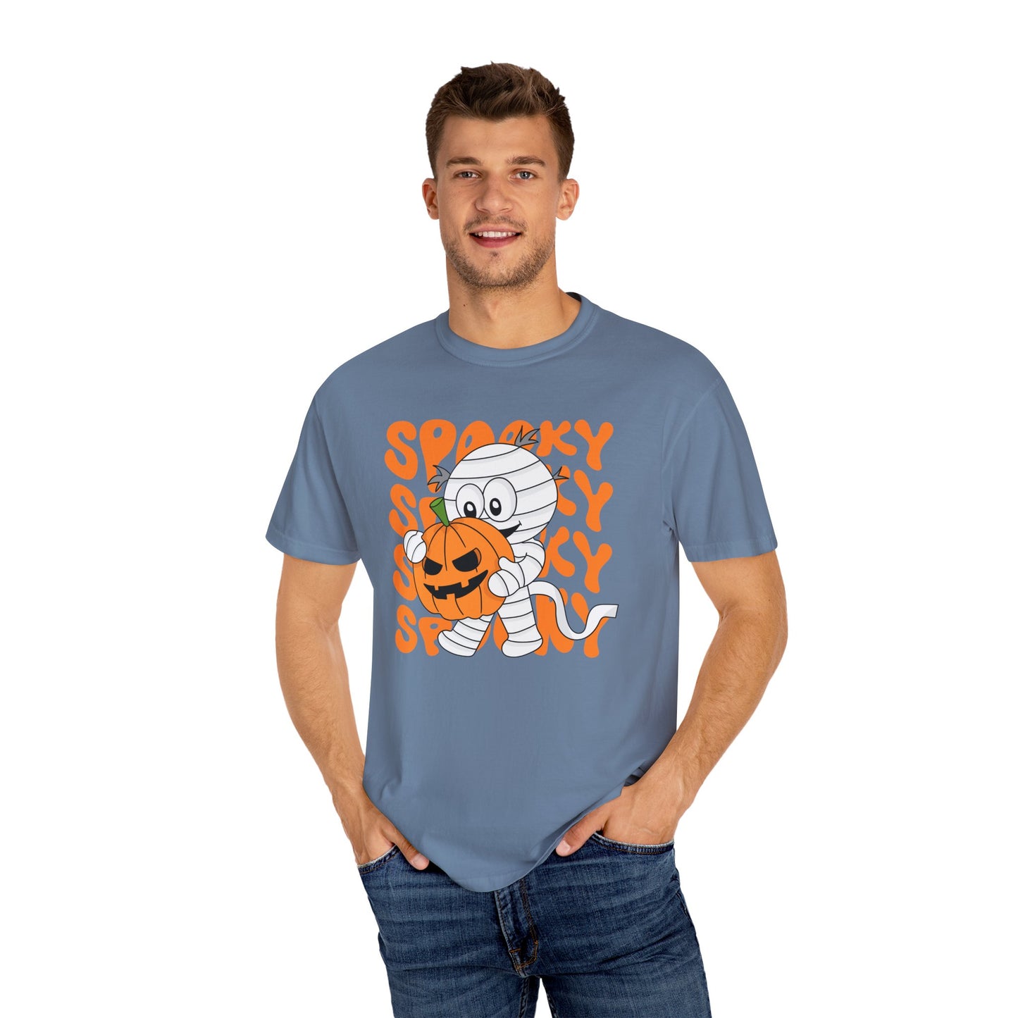 Wrapped & Ready Tee – Mummy Mischief with Pumpkin POP