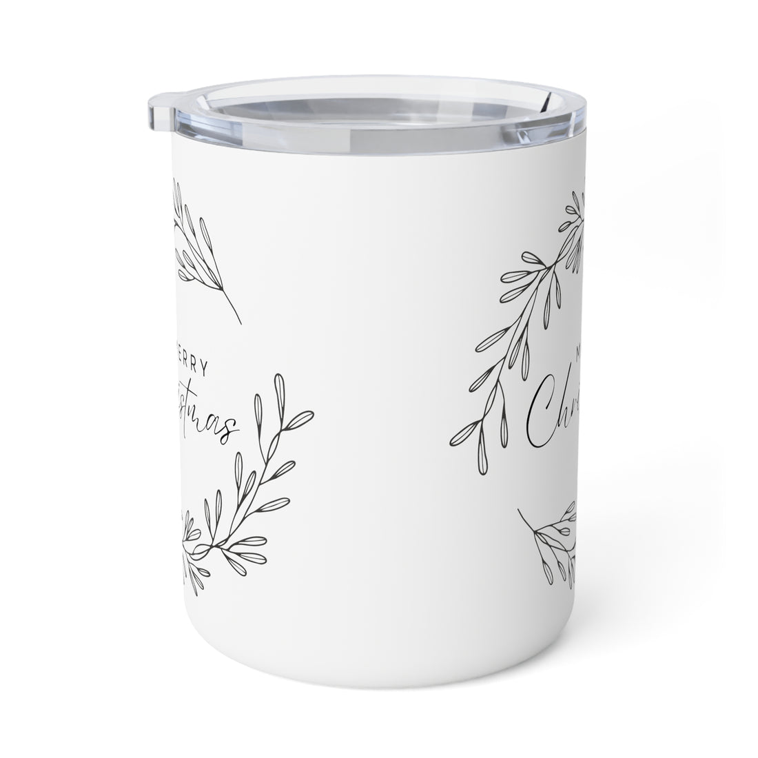 Merry Christmas Insulated Coffee Mug, 10oz