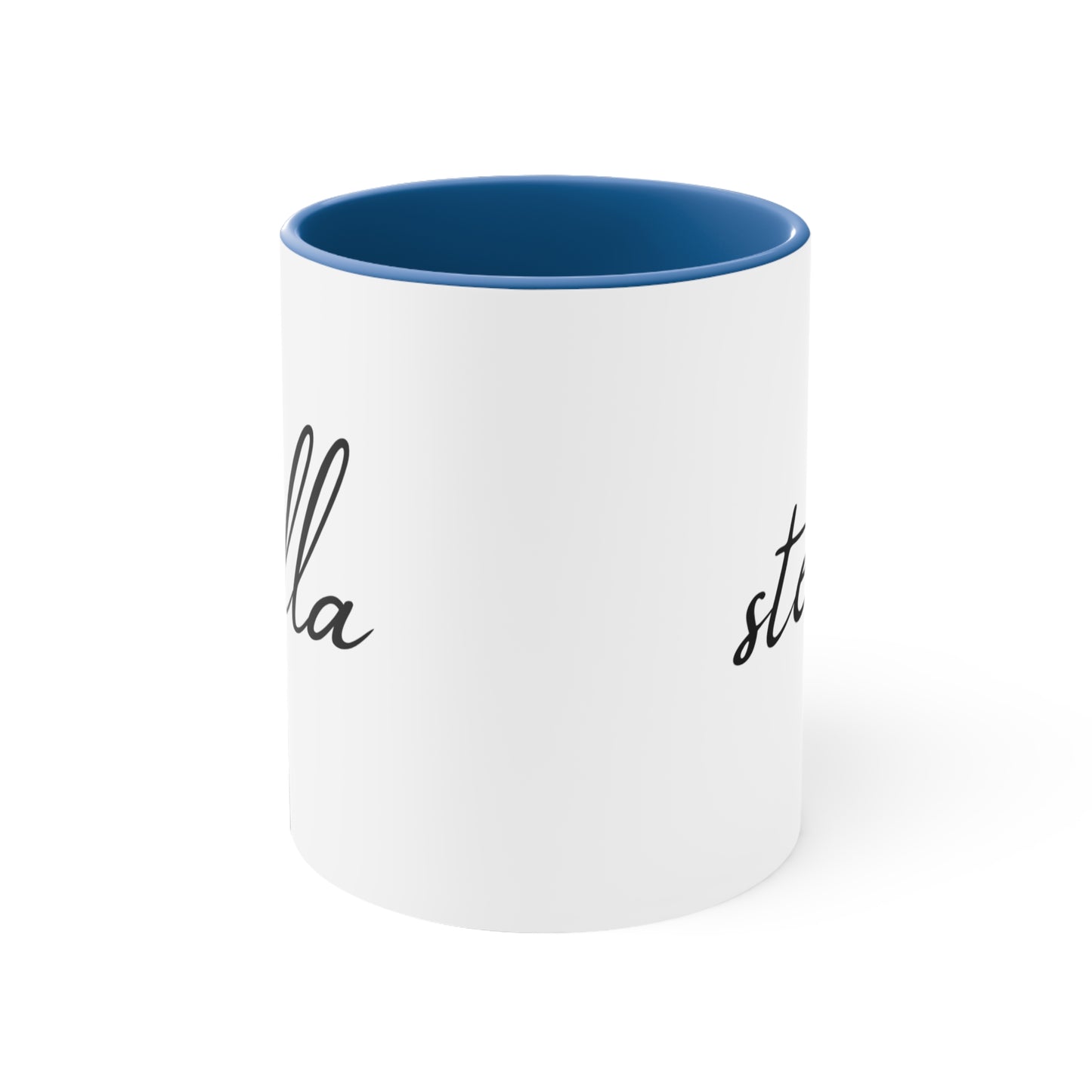 Stella Printed Custom Name Accent Coffee Mug, 11oz, Gift for Her
