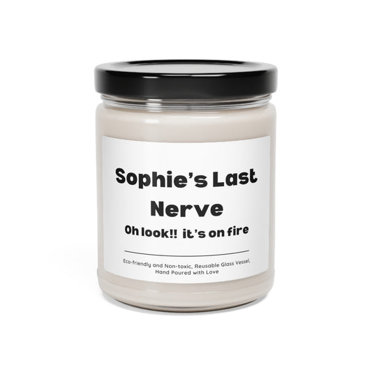 Sophie's Last Nerve Scented Candle, 9 oz, White
