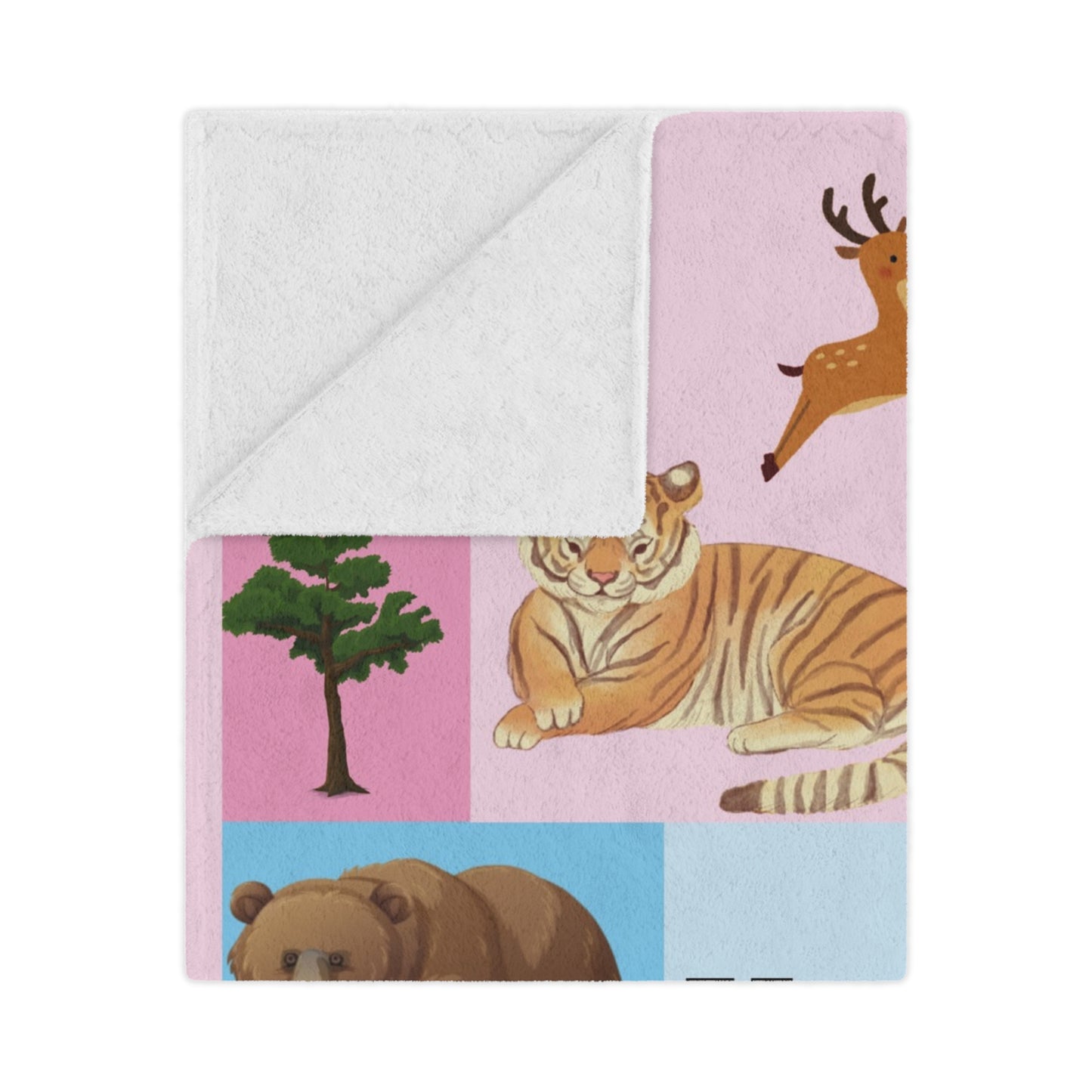 Personalized Minky Blanket – Soft Custom Throw with Name for Babies & Animal Lovers | Cozy Keepsake & Baby Shower Gift