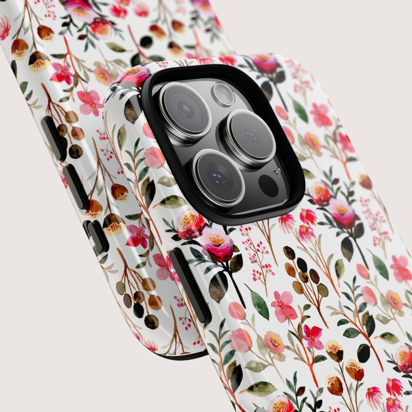 Floral Tough Phone Case – Durable & Protective Phone Cover with Elegant Flower Design | Perfect Gift for Her