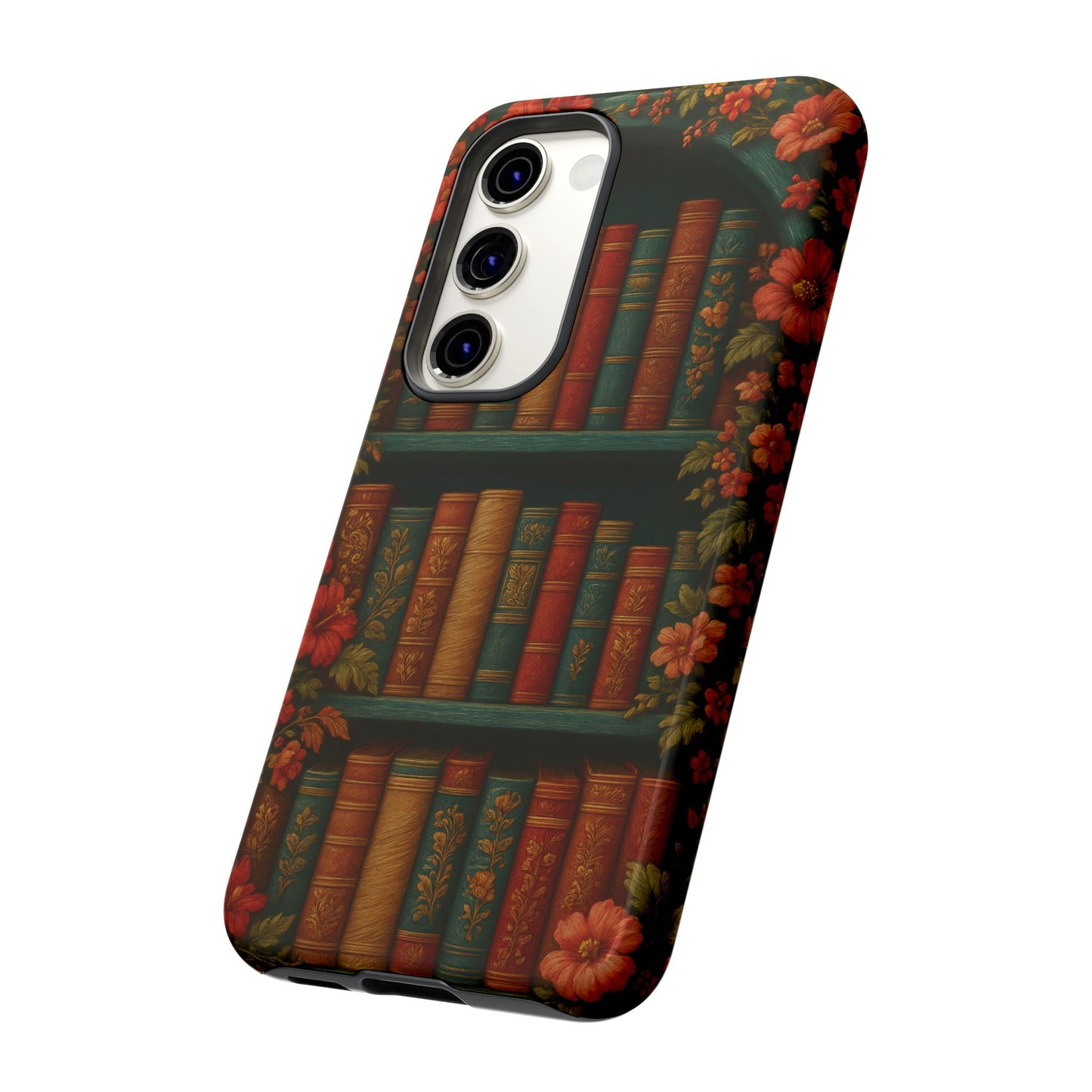 Phone Case - Bookshelf Vintage Book Lover's iPhone & Samsung Cover