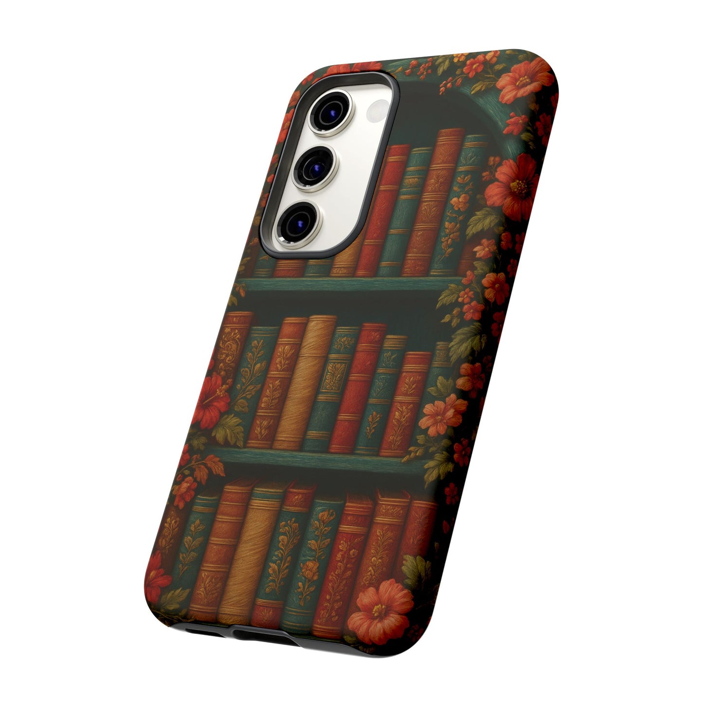 Phone Case - Bookshelf Vintage Book Lover's iPhone & Samsung Cover