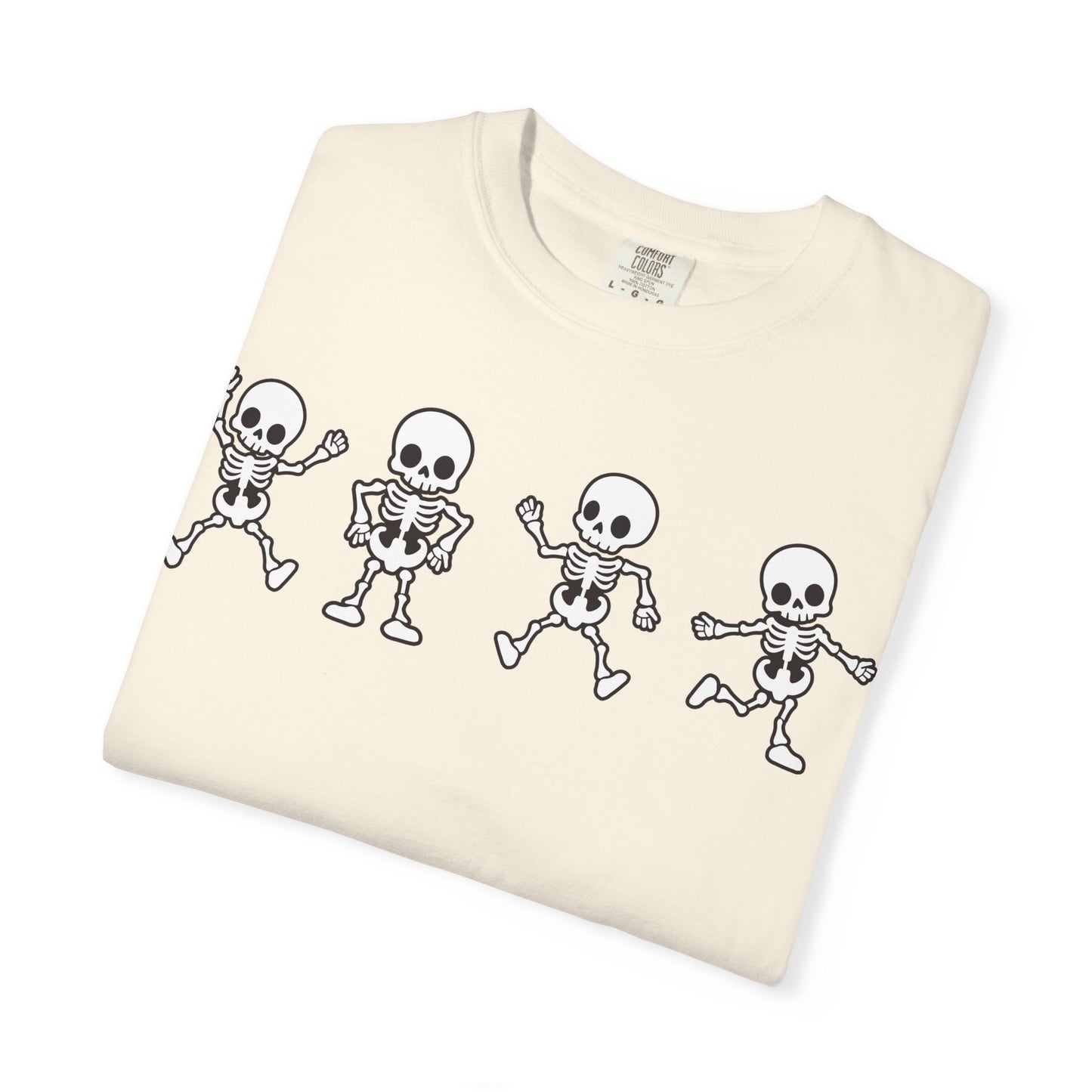 Dancing Skeletons Halloween T-Shirt – Fun Spooky Graphic Tee for Adults & Teens