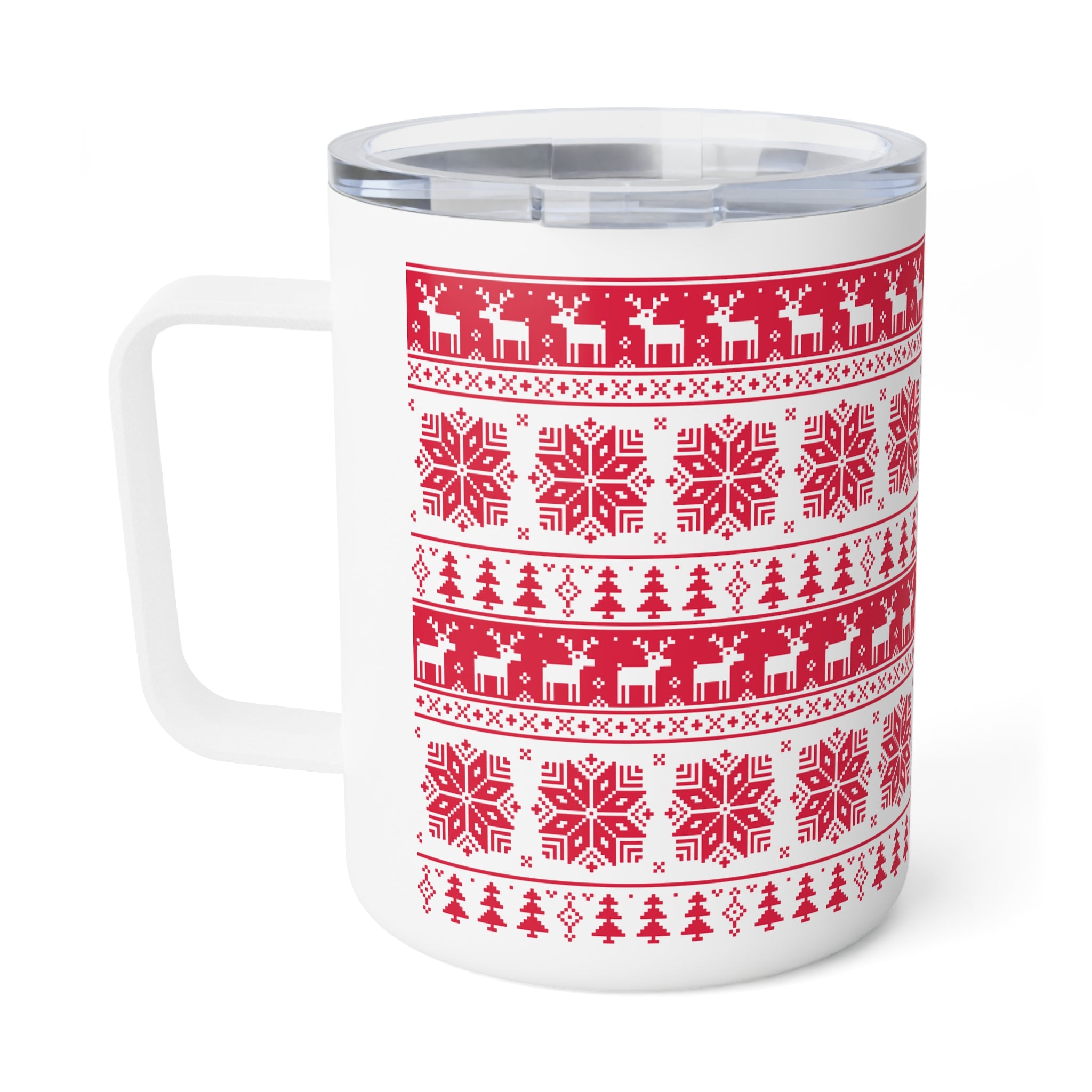 hristmas Stainless Steel Insulated Coffee Mug – 10oz Holiday Travel Cup