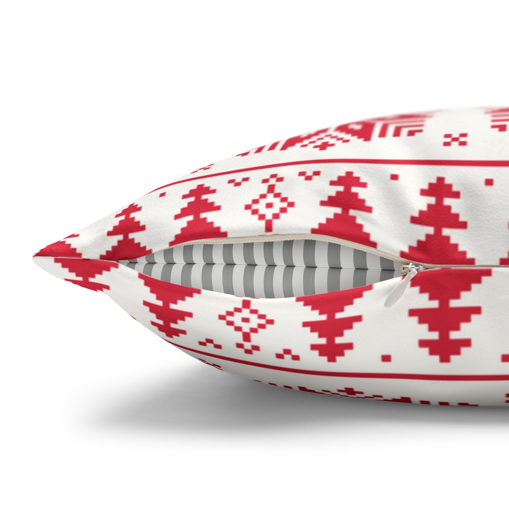 Christmas Faux Suede Square Pillow Case – Festive Decorative Cushion Cover