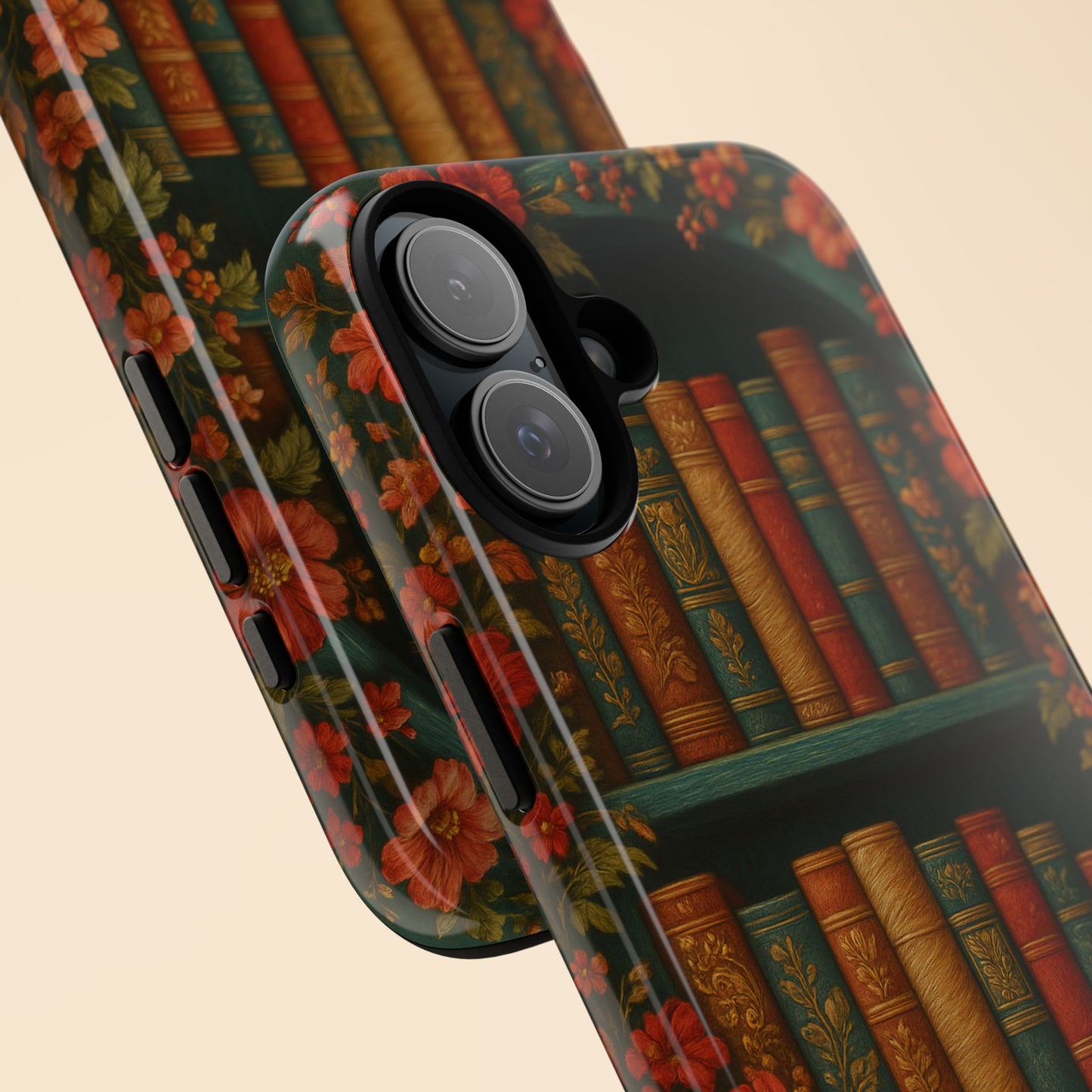 Phone Case - Bookshelf Vintage Book Lover's iPhone & Samsung Cover