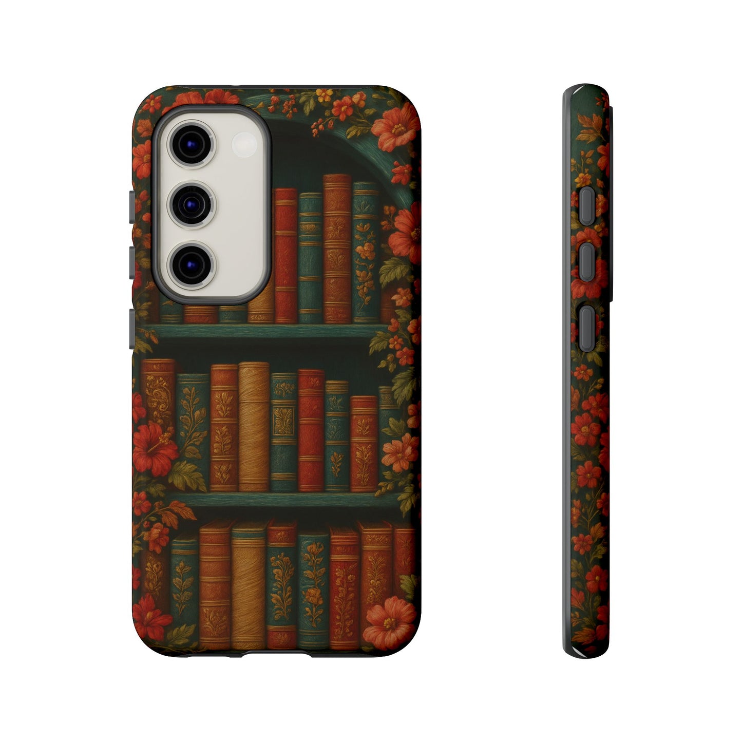 Phone Case - Bookshelf Vintage Book Lover's iPhone & Samsung Cover