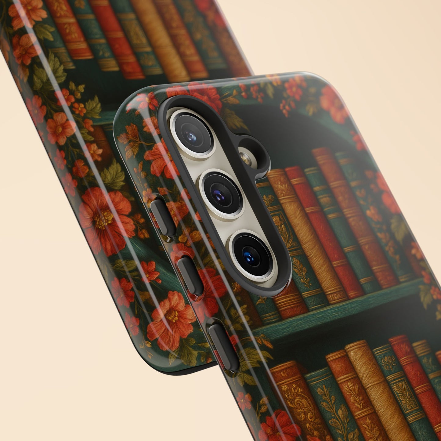 Phone Case - Bookshelf Vintage Book Lover's iPhone & Samsung Cover