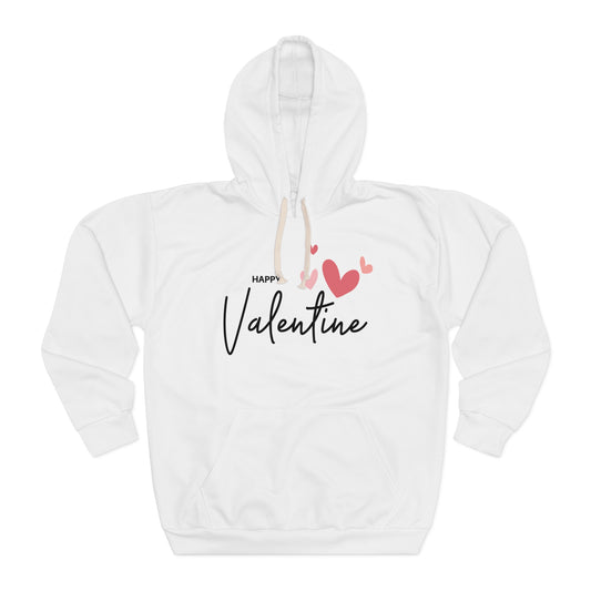 Valentine's Hoodie, Unisex Pullover Hoodie with Valentine's Day Print, Valentine's Gift