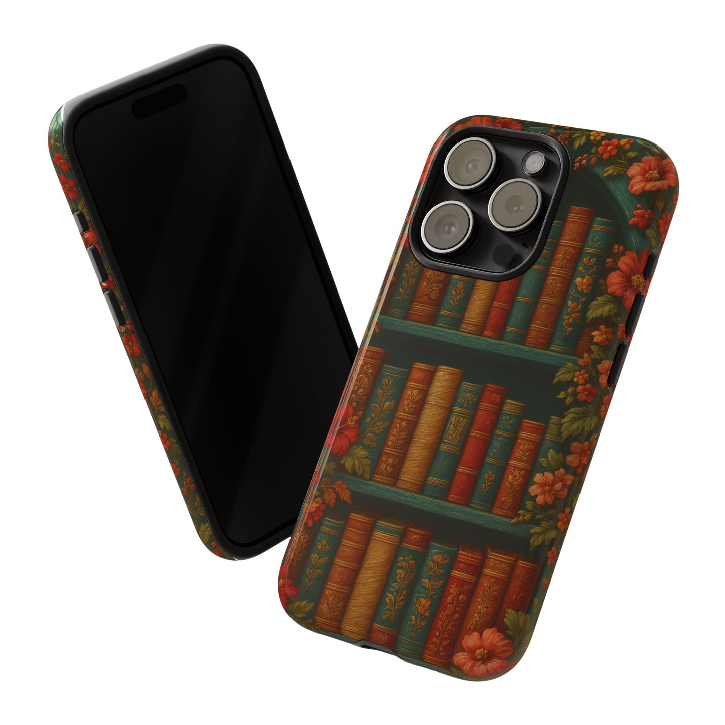 Phone Case - Bookshelf Vintage Book Lover's iPhone & Samsung Cover
