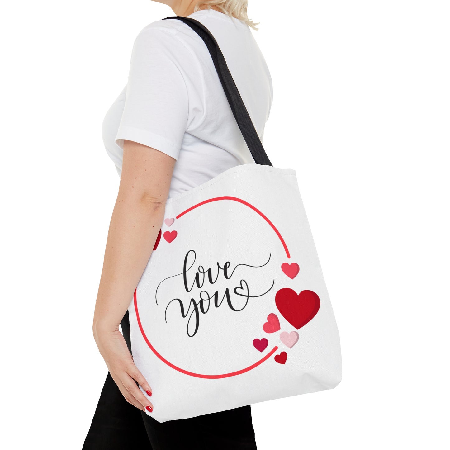 Valentine Tote bags, Love You Printed Tote Bags, 3 Sizez