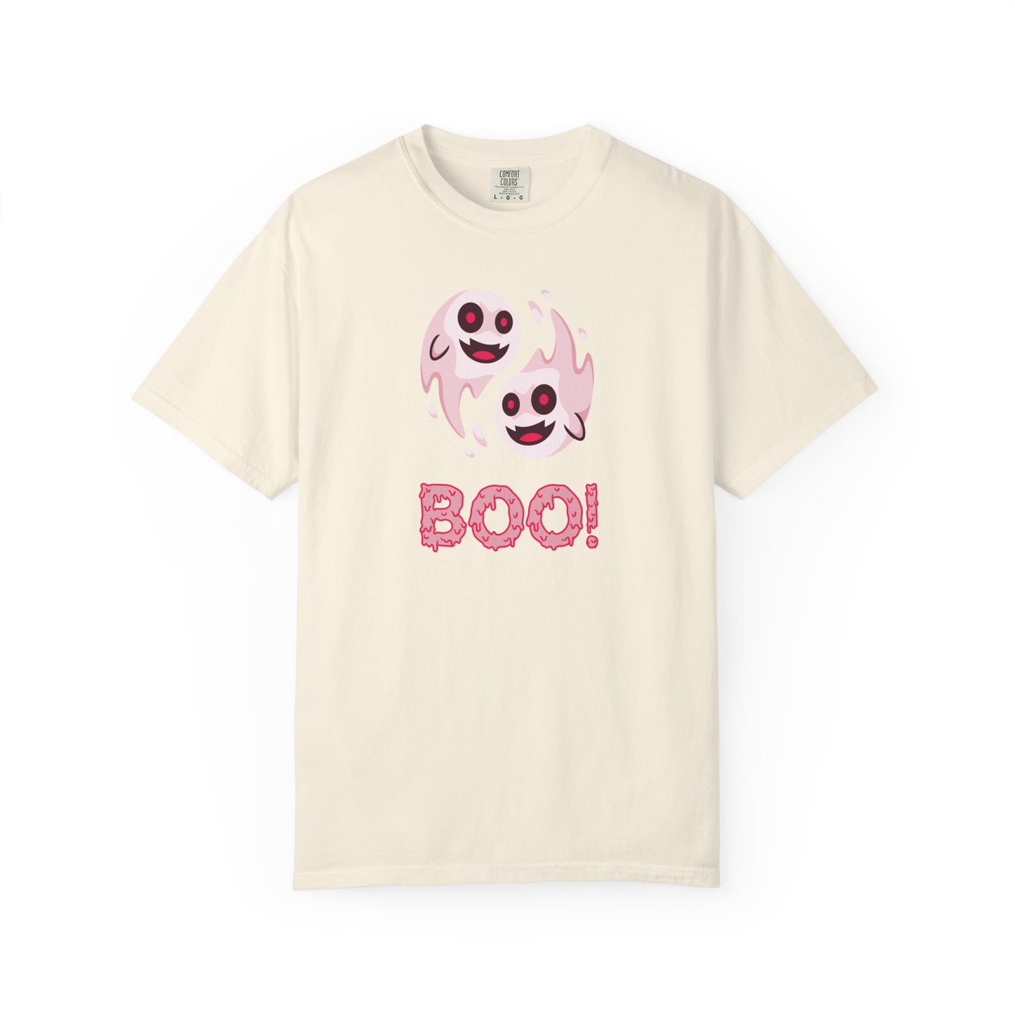 BOO! Double Ghost Tee – Pink Eyed Fright Delight tshirt