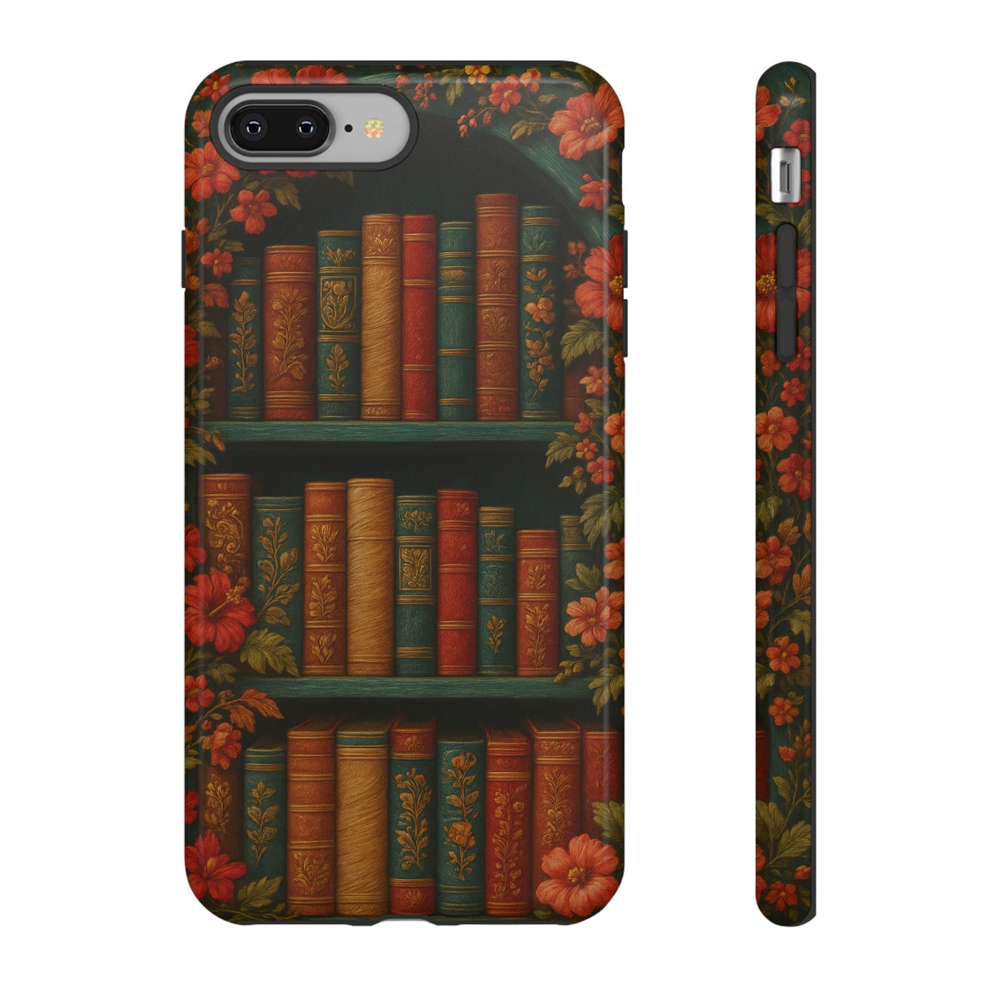Phone Case - Bookshelf Vintage Book Lover's iPhone & Samsung Cover