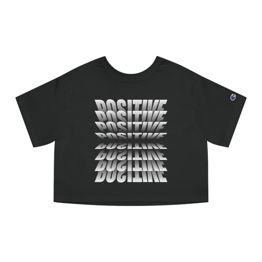 Postive Attitude Women's Heritage Cropped T-Shirt, Cropper Tshirt Positive Printed Tshirt, Indpirational Tshirt for Her