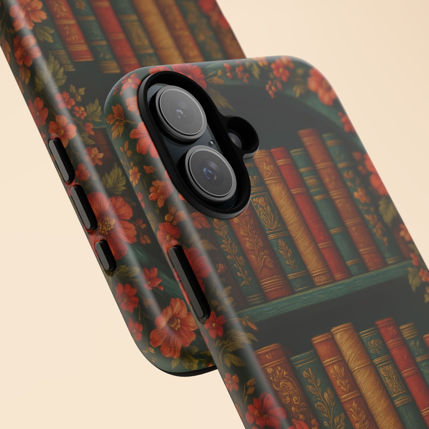 Phone Case - Bookshelf Vintage Book Lover's iPhone & Samsung Cover