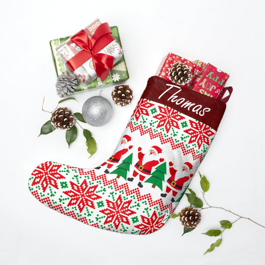 Personalized Holiday Stocking – Add Any Name for a Special Touch