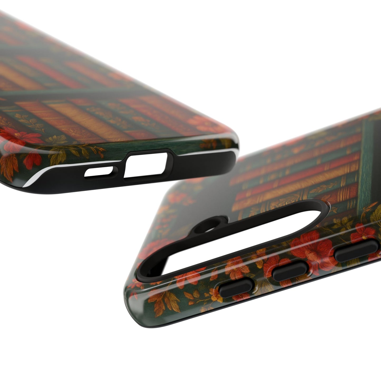 Phone Case - Bookshelf Vintage Book Lover's iPhone & Samsung Cover