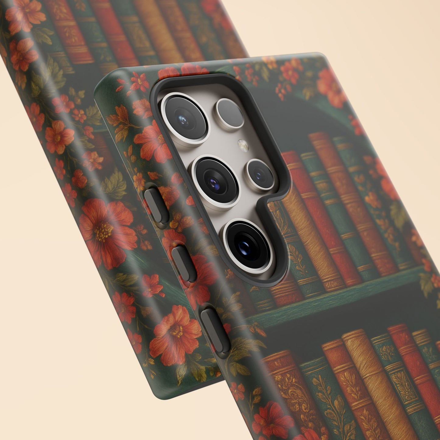 Phone Case - Bookshelf Vintage Book Lover's iPhone & Samsung Cover