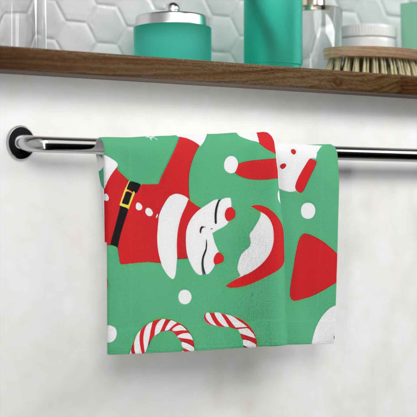 Festive Christmas Face Towel – Soft & Absorbent Holiday Hand & Makeup Cloth