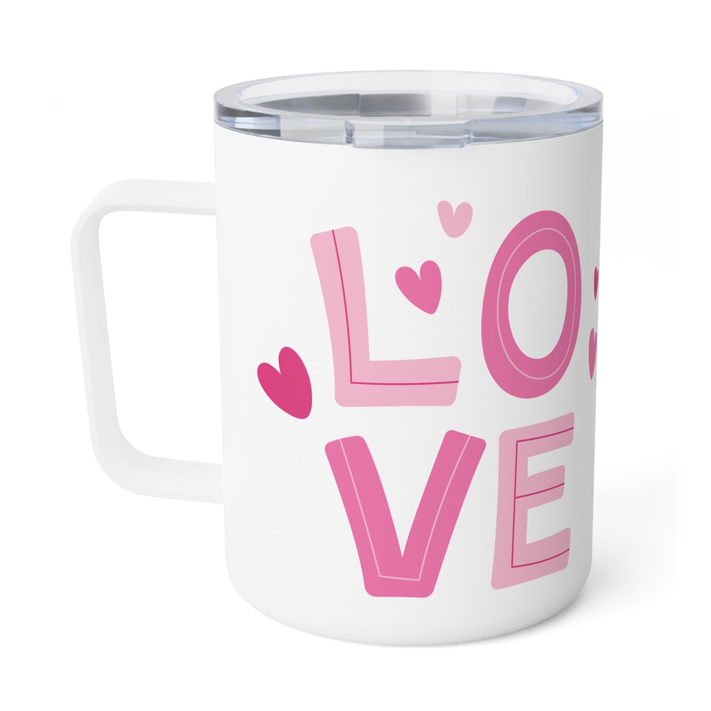 10oz Stainless Steel Travel Mug with Pinky Promise & Heart Design, Sentimental Gift for Couples or Valentine’s Day