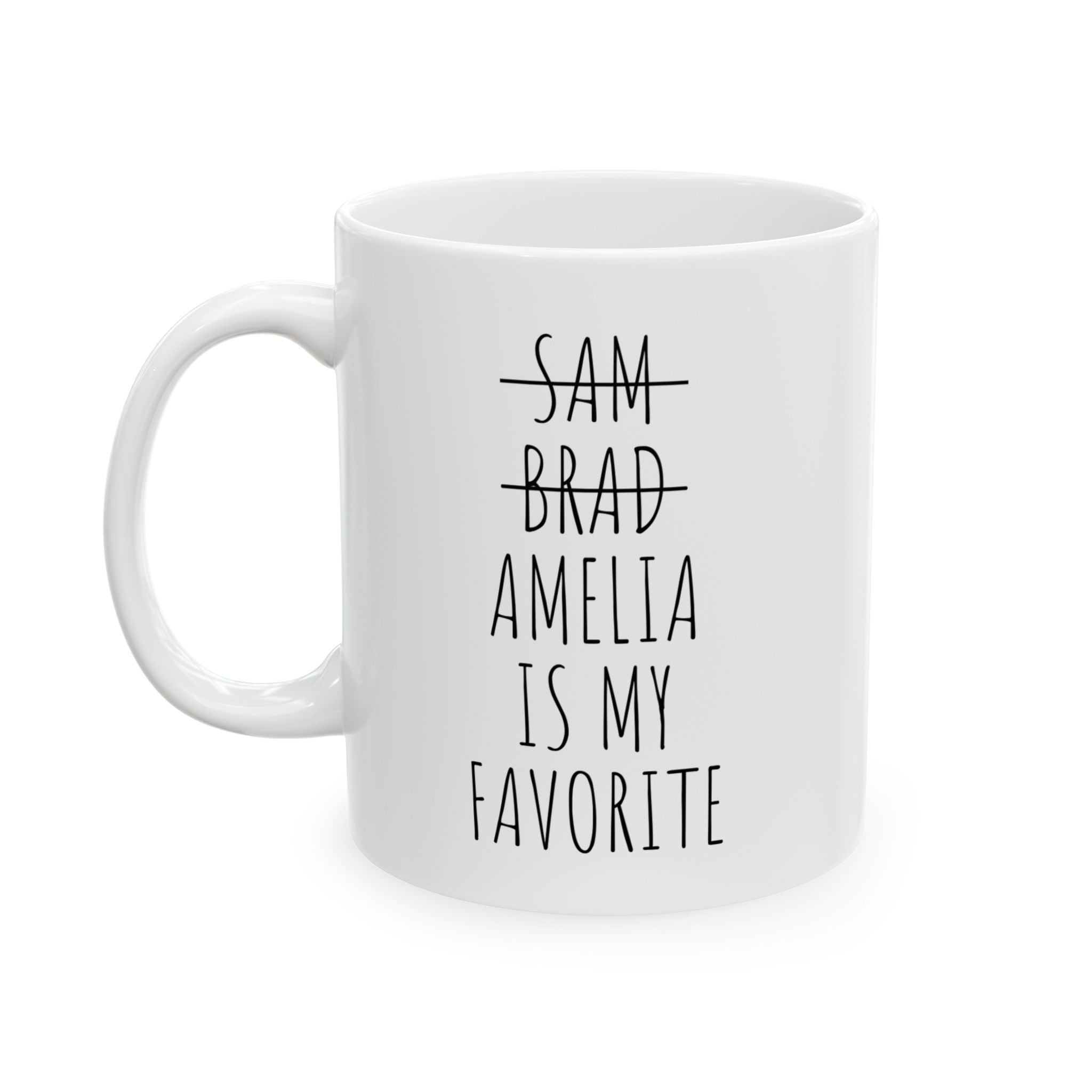 Funny Favorite Child Mug – Personalized Mom Coffee Mug, Christmas & Mother’s Day Gift