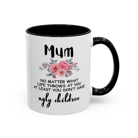 Mum Floral Ceramic Coffee Mug – Funny Maternal Pride Gift, 11oz