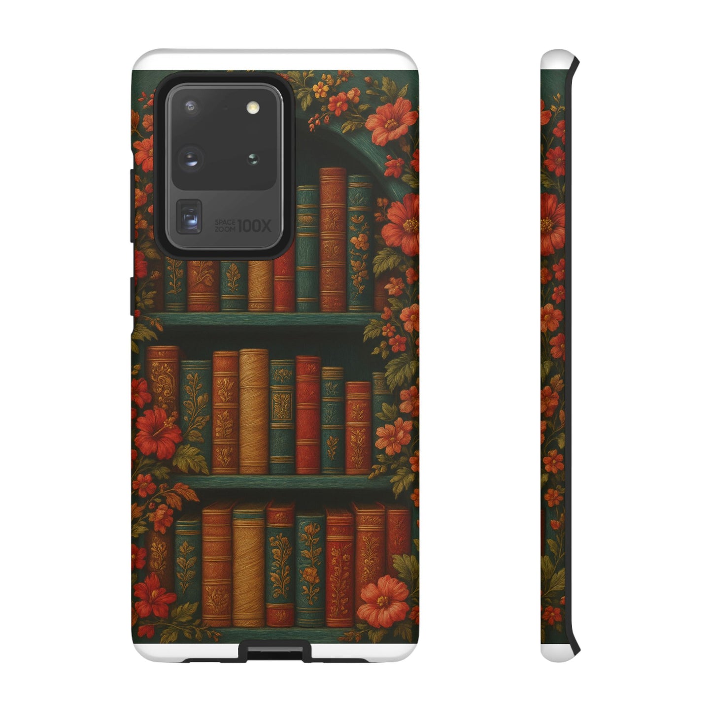 Phone Case - Bookshelf Vintage Book Lover's iPhone & Samsung Cover