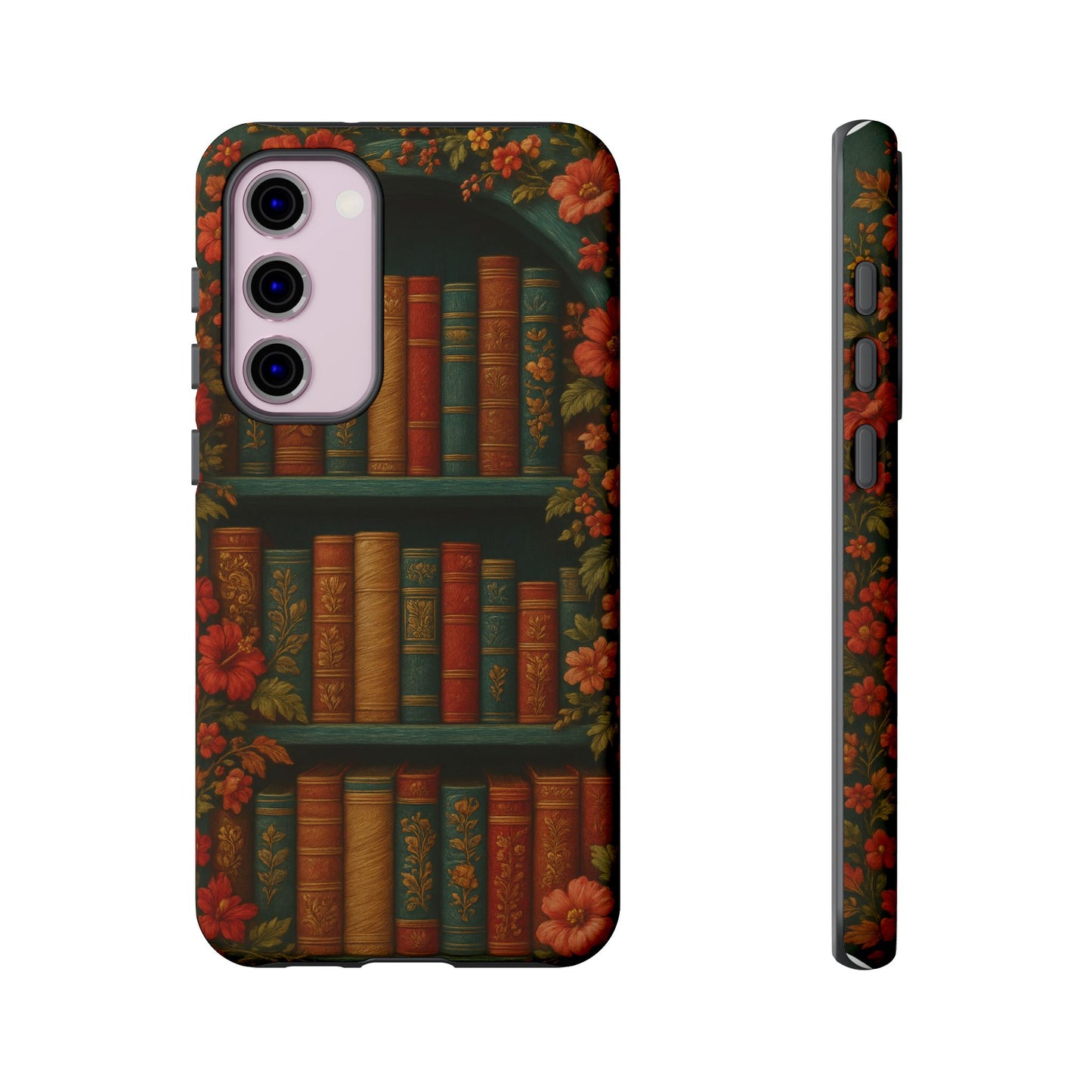 Phone Case - Bookshelf Vintage Book Lover's iPhone & Samsung Cover