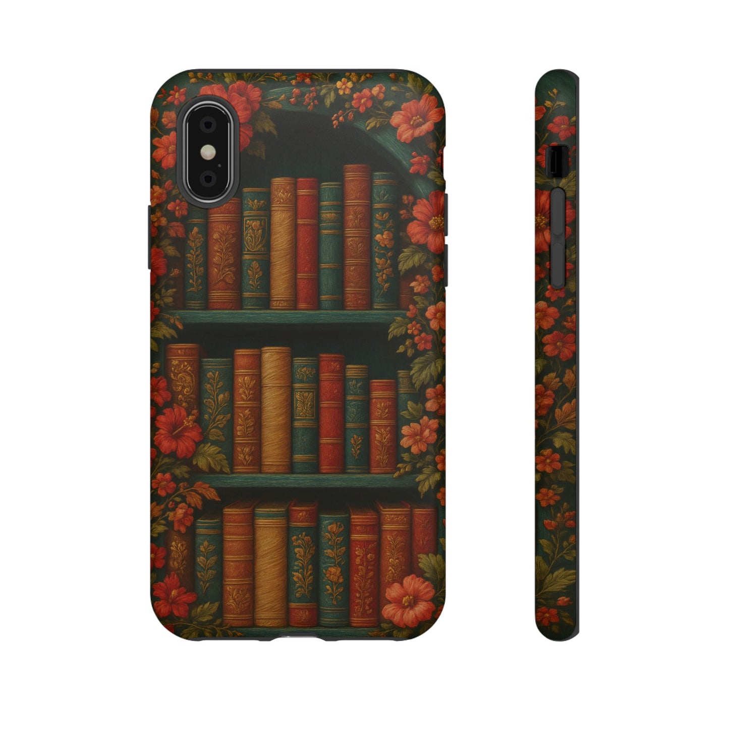 Phone Case - Bookshelf Vintage Book Lover's iPhone & Samsung Cover