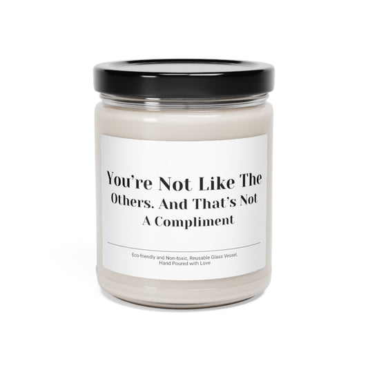 You Are Not Like Others Funny Scented Soy Candle, 9 oz