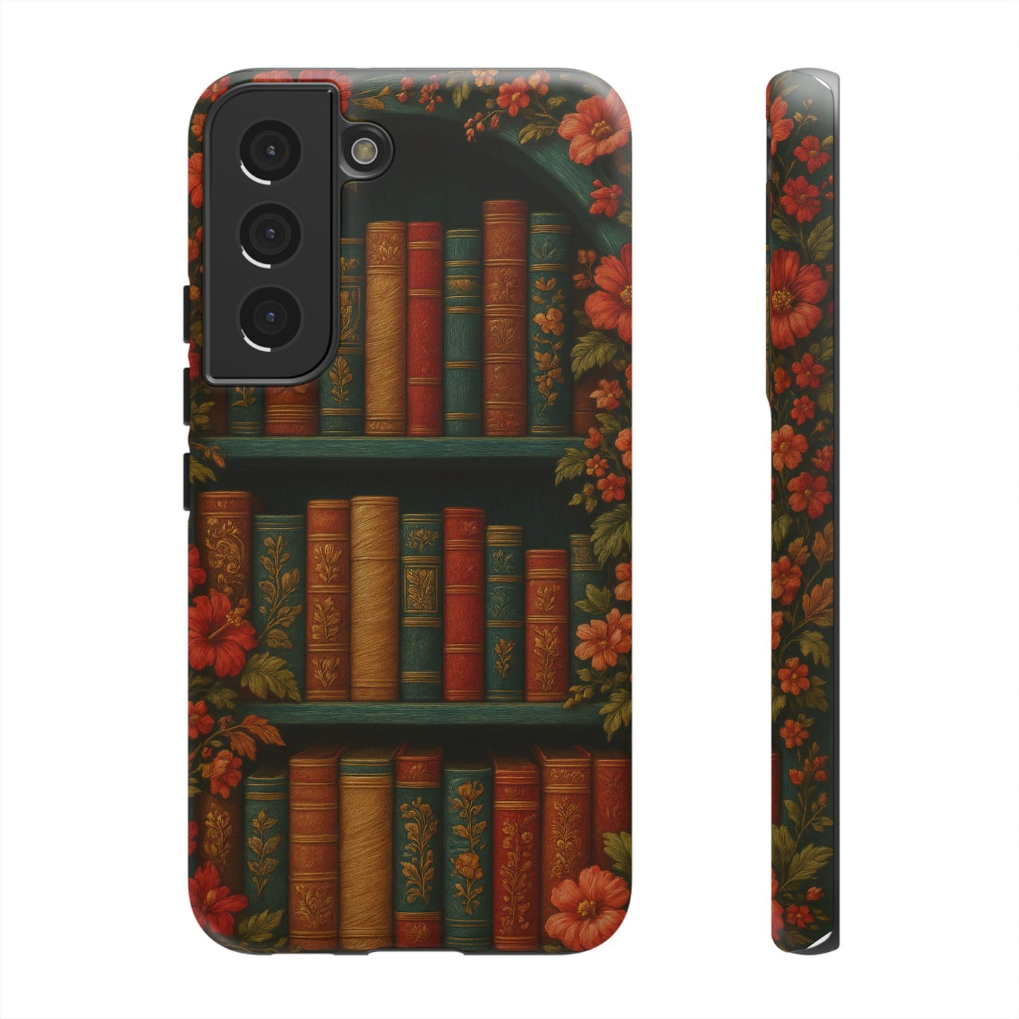 Phone Case - Bookshelf Vintage Book Lover's iPhone & Samsung Cover