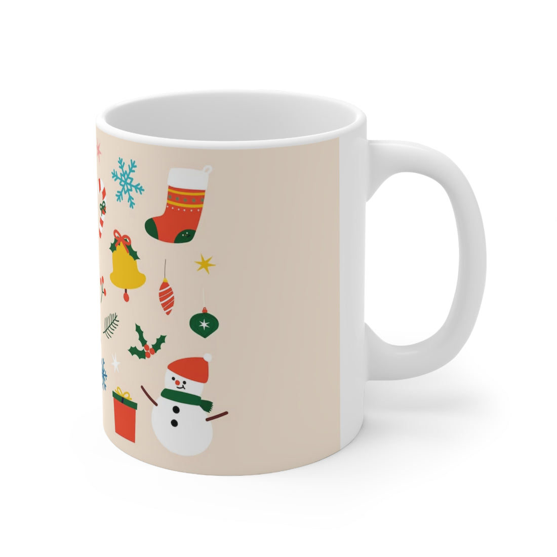 Spread Holiday Cheer with a Personalized Christmas Mug (4 Colors, 11 & 15oz)