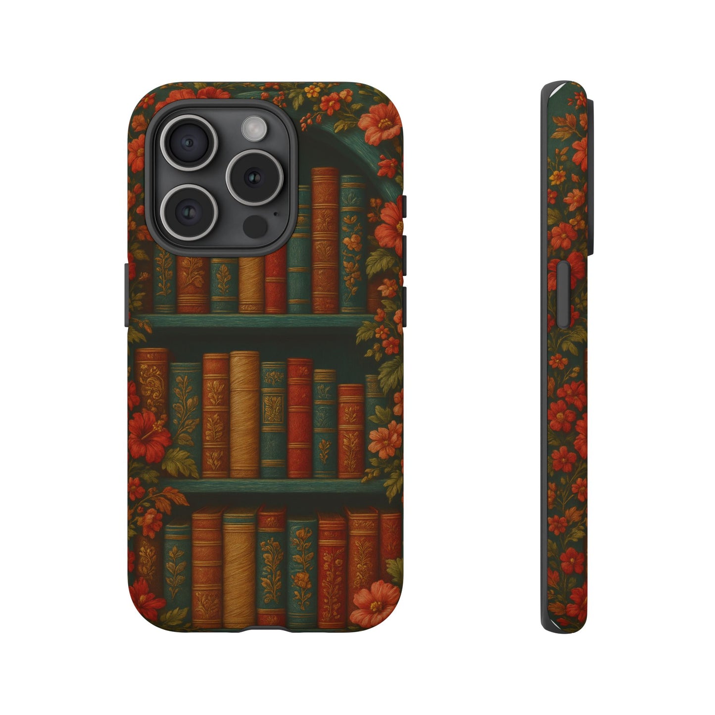 Phone Case - Bookshelf Vintage Book Lover's iPhone & Samsung Cover