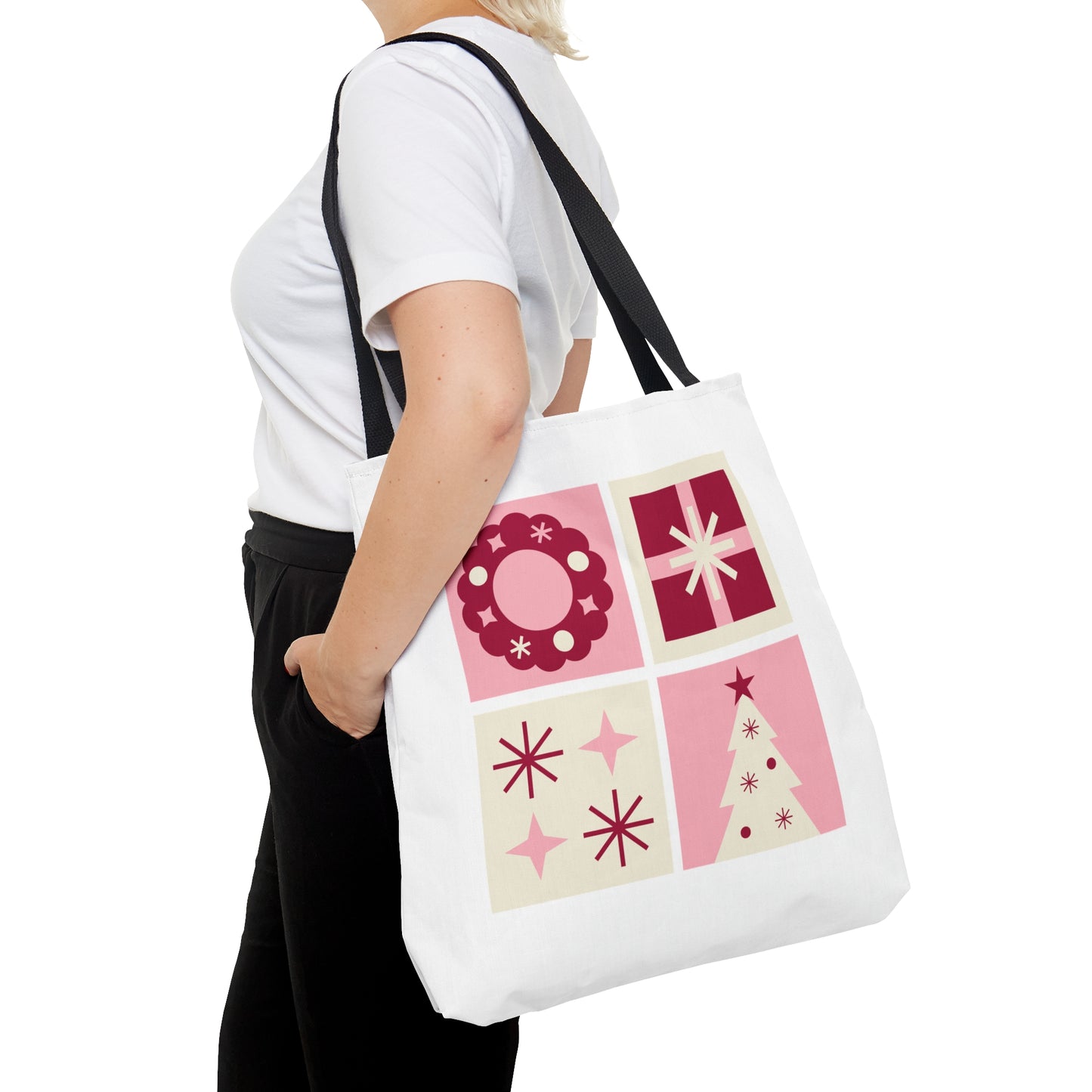 Holiday Tote Bag, Pink