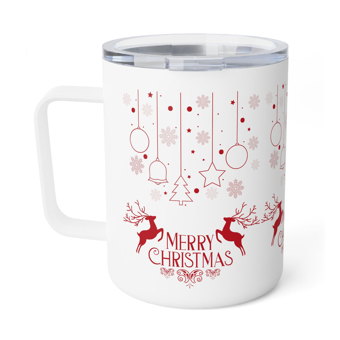 Christmas Insulated Travel Coffee Mugs, 10 oz