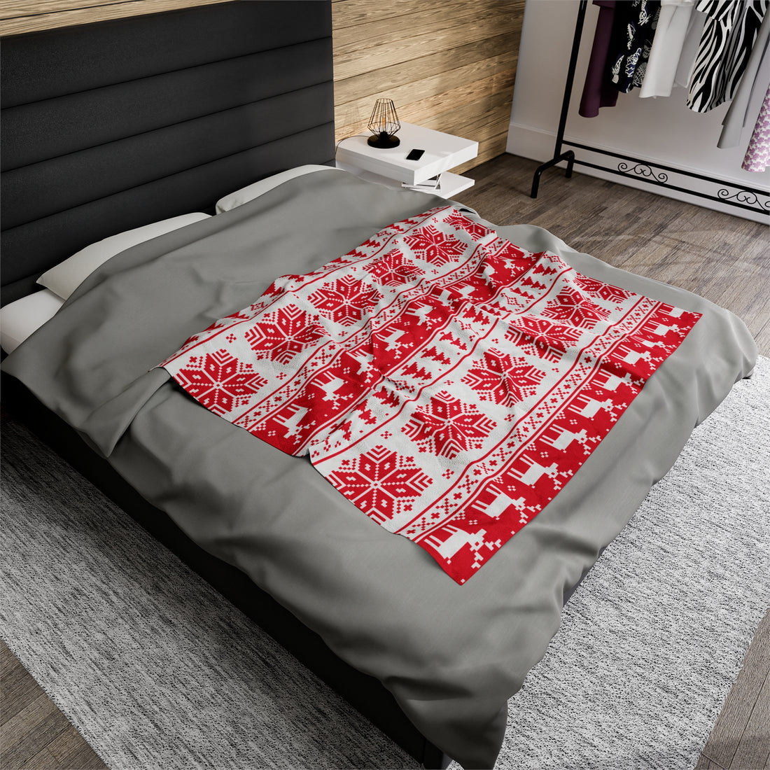 Velveteen Plush Christmas Blanket