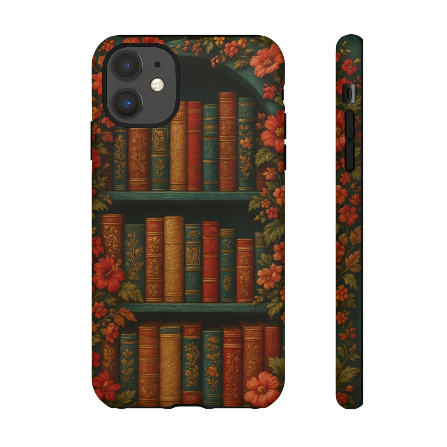 Phone Case - Bookshelf Vintage Book Lover's iPhone & Samsung Cover