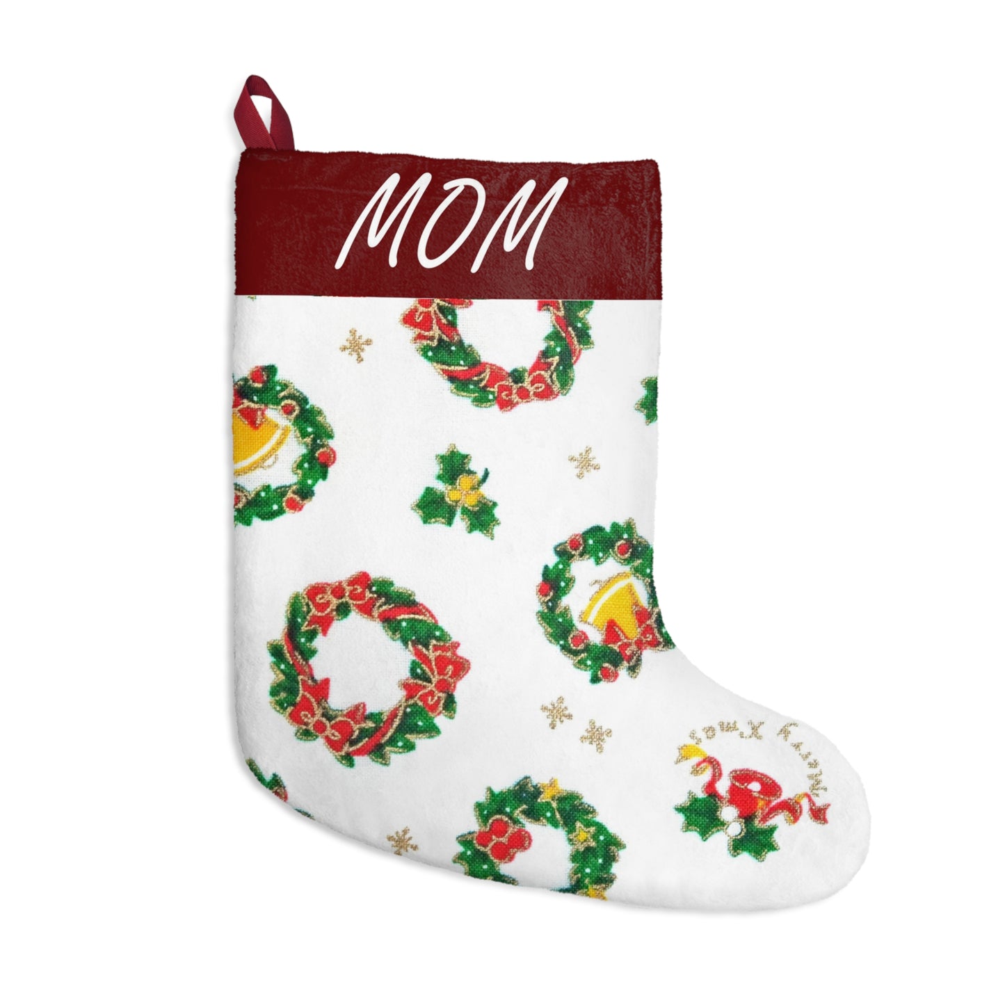 Custom Name Holiday Stocking – Stylish Décor for Christmas Morning