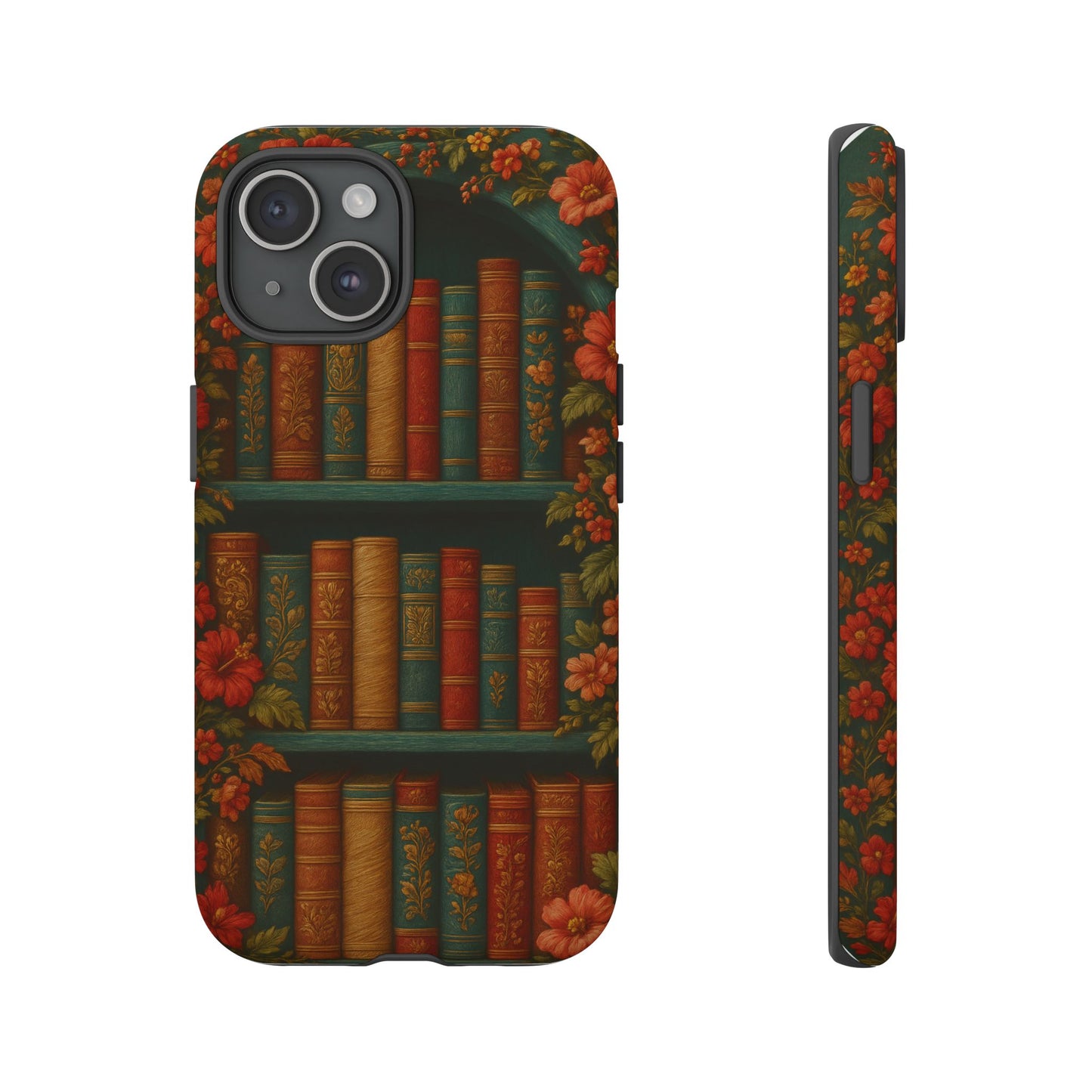 Phone Case - Bookshelf Vintage Book Lover's iPhone & Samsung Cover