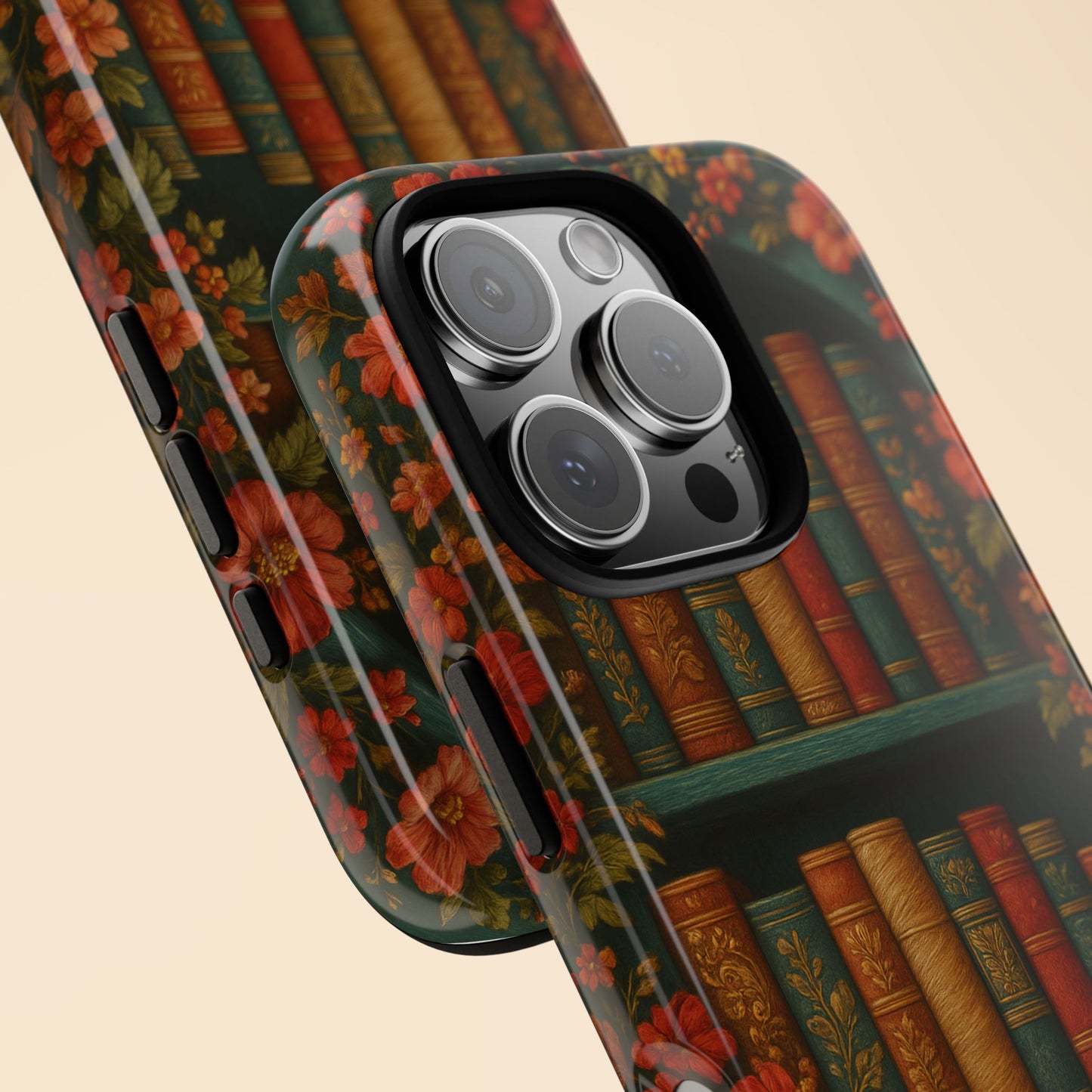 Phone Case - Bookshelf Vintage Book Lover's iPhone & Samsung Cover