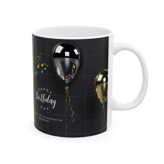 Happy Birthday Mugs, Birthday Gift Ceramic Mugs, 11 oz