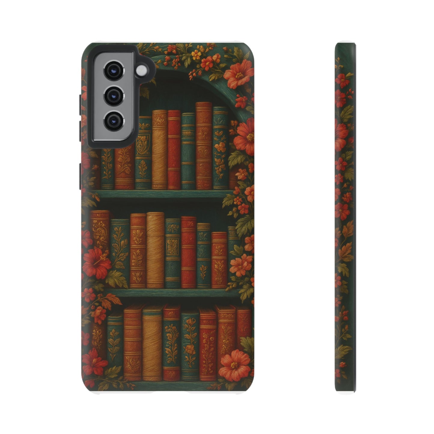 Phone Case - Bookshelf Vintage Book Lover's iPhone & Samsung Cover