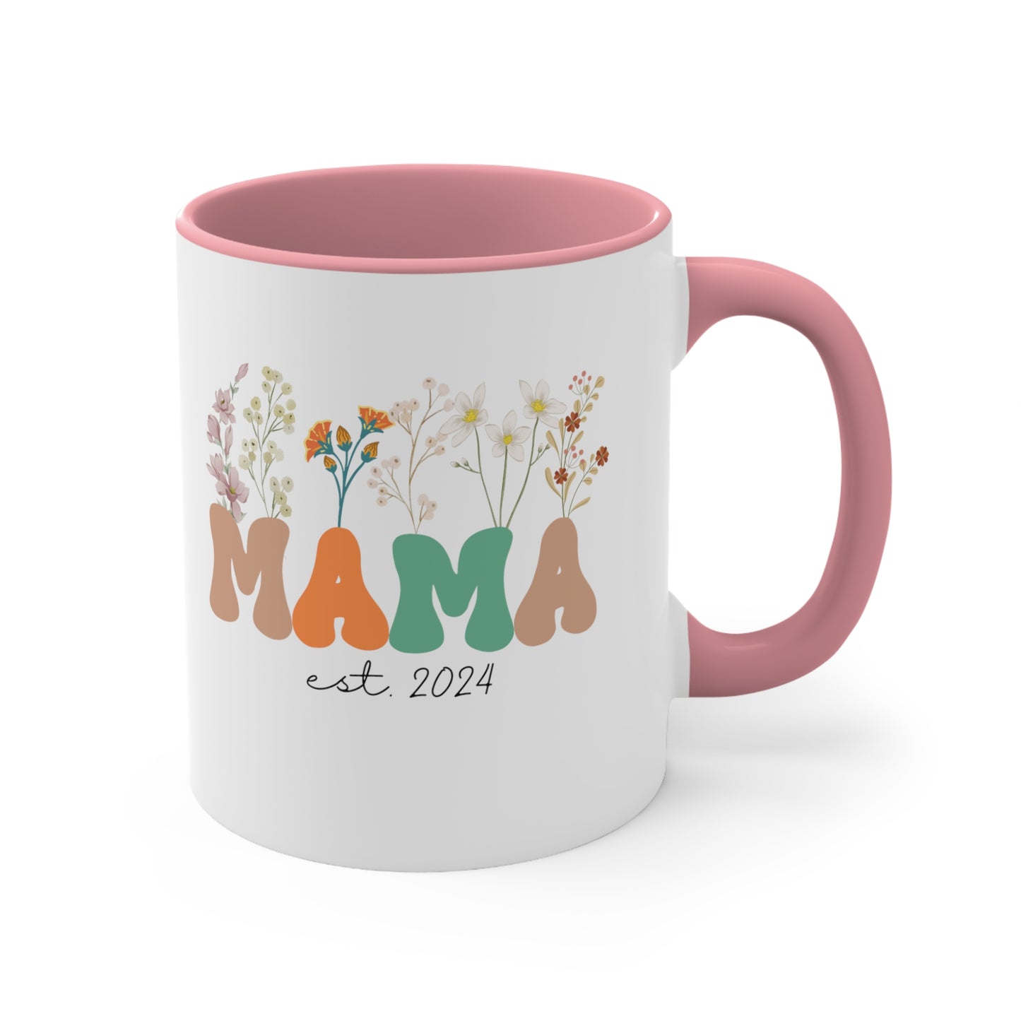 Mama Est 2024 Mug, Custom Birthday Mug for Mom