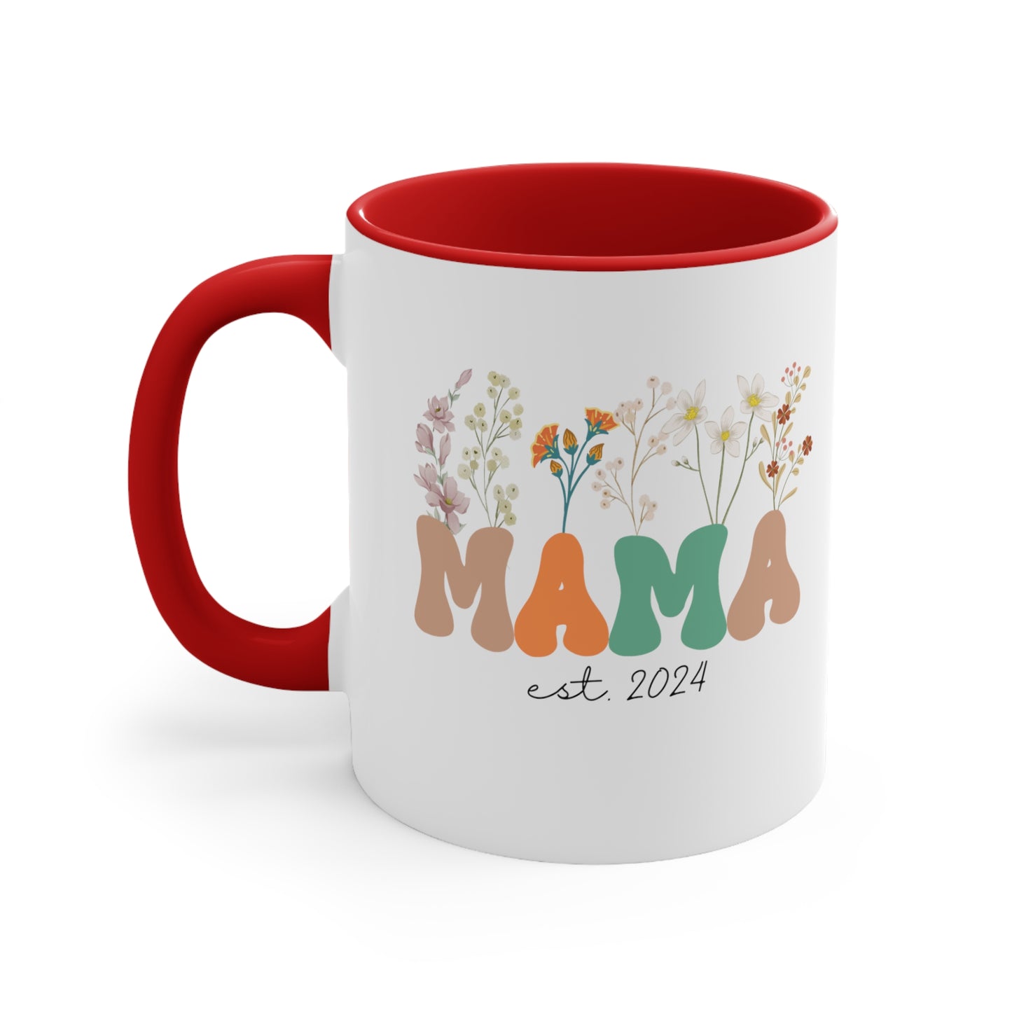 Mama Est 2024 Mug, Custom Birthday Mug for Mom