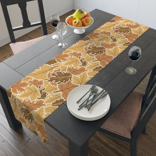 Autumn Leaves Table Runner – Thanksgiving & Fall Dining Decor