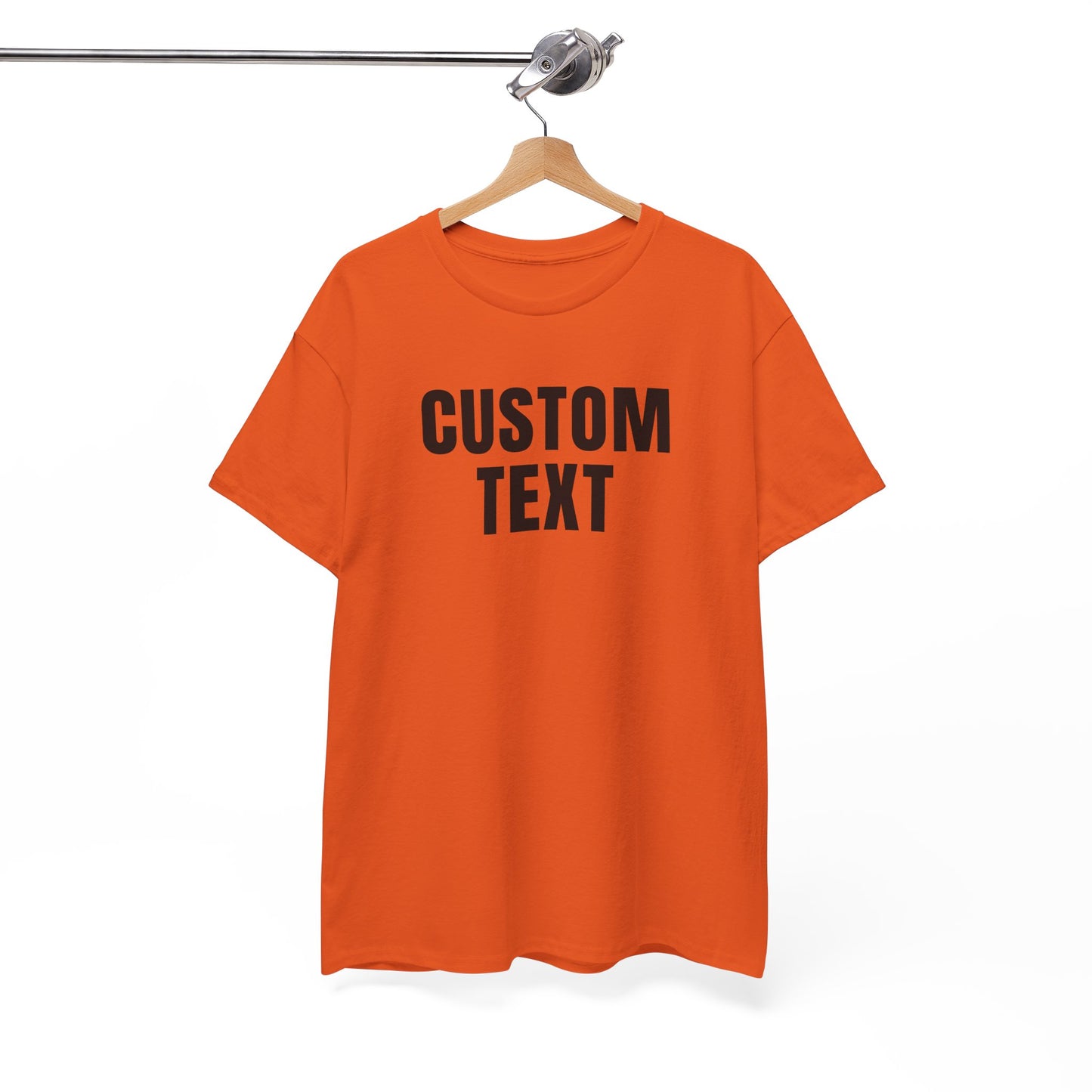 Custom Text T-Shirt – Personalized White Lettering Tee for Men & Women