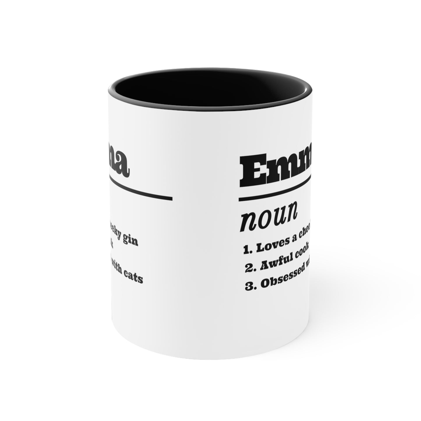 Custom Name with Quotes Birthday Accent Coffee Mug, 11oz